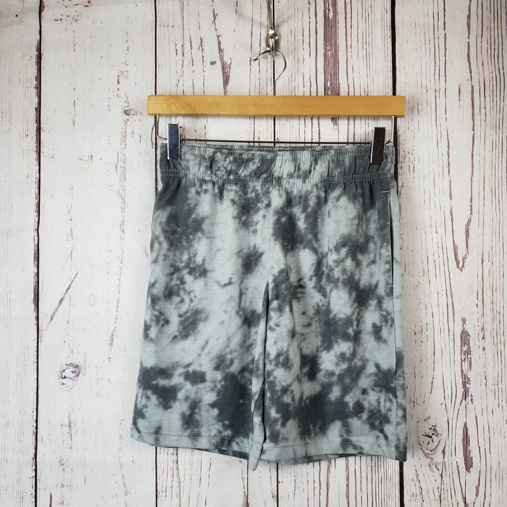 365 Kids Shorts Boys Size 10 Camoflauge Pull On Stretch Waist Gray